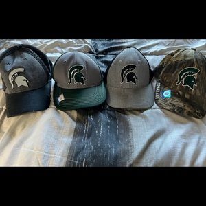 4 Michigan State Hats for $16